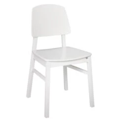 Verona Stol Vitlackad Björk