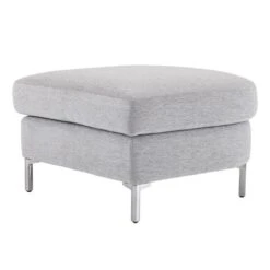 Roma Fotpall Tyg Silver -Pal Shop 017938 2