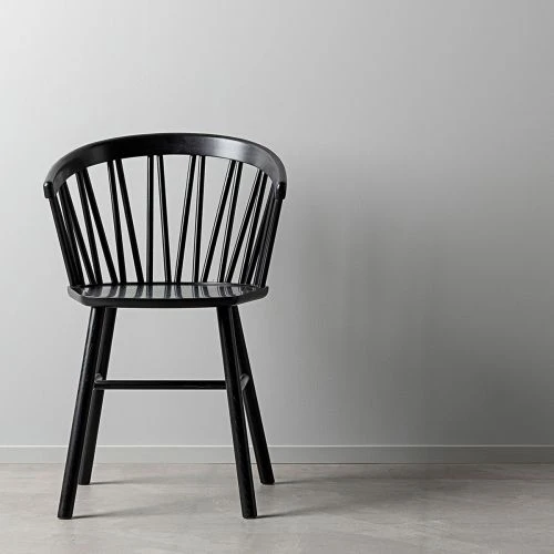 Zigzag Karmstol Svart 4 Zigzag Karmstol Svart - Bild 2