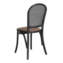 Brest Stol Trä Och Rotting Svart -Pal Shop 020803 5