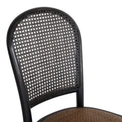 Brest Stol Trä Och Rotting Svart -Pal Shop 020803 6