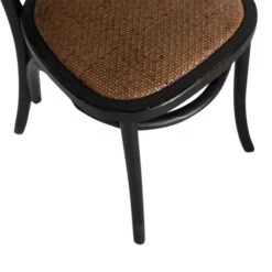 Brest Stol Trä Och Rotting Svart -Pal Shop 020803 7