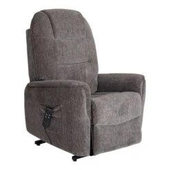 Borrby Reclinerfåtölj Tyg Salt Och Peppar