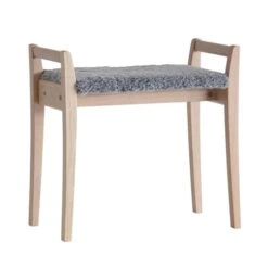 Meja Pall Vitoljad Ek Fårskinnslook Ljusgrå