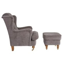 Edgar Fåtölj Med Pall Tyg Grå 8 Edgar Fåtölj Med Pall Tyg Grå -Pal Shop 021686 2