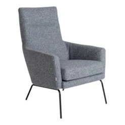 Geneva Fåtölj Tyg Grå/blå