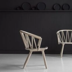 ZigZag Lounge Stol Ask Blond