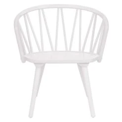 Zigzag Lounge Stol Bok Vit