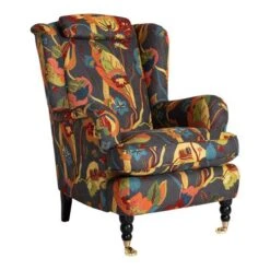 William Large Fåtölj Tyg Mönster Blommor
