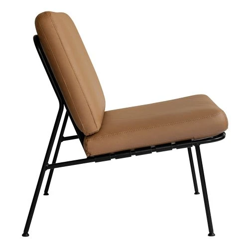 Domus Steel Fåtölj Läder Konjak 4 Domus Steel Fåtölj Läder Konjak - Bild 2