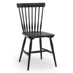 Birka Stol Björk Svartlackad