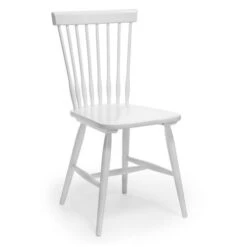 Birka Stol Björk Vitlackad