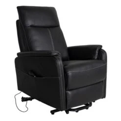 Estoril Reclinerfåtölj Med Liftfunktion Skinn Svart