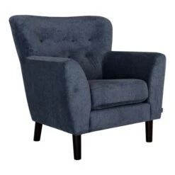 Monza Fåtölj Tyg Blå