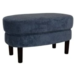 Monza Fotpall Tyg Blå