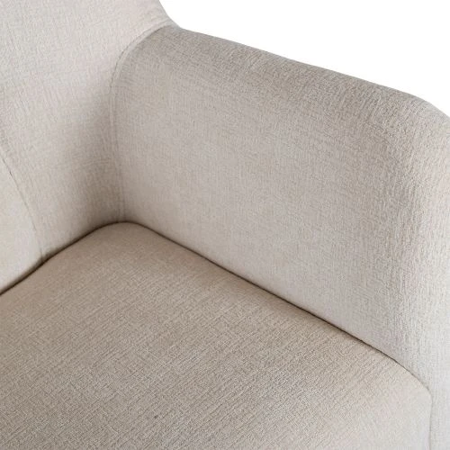 Carolina Fåtölj Tyg Bouclé Naturvit 5 Carolina Fåtölj Tyg Bouclé Naturvit - Bild 3