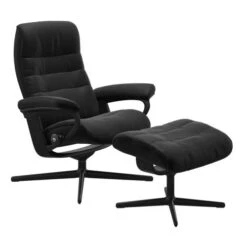 Stressless Opal M Fåtölj Med Pall Läder Svart