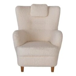 Point Fåtölj Teddy Naturvit