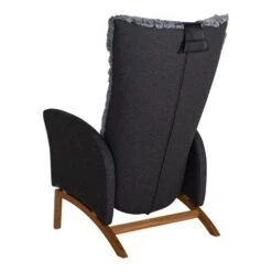 Enzo Fåtölj Med Pall Fårskinn Grå Och Fot I Ek -Pal Shop 023077 enzo 4