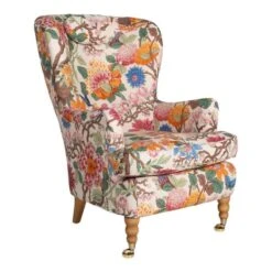 Carina Fåtölj Tyg Beige