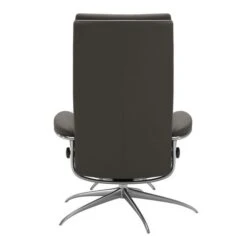 Stressless Tokyo Fåtölj Med Pall Läder Grå -Pal Shop 023340 2