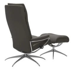 Stressless Tokyo Fåtölj Med Pall Läder Grå -Pal Shop 023340 3