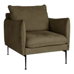 Amelia Fåtölj Skinn Kenya Olive