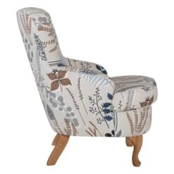 Elin Fåtölj Tyg Blå/ek Natur -Pal Shop 023576 elin 3