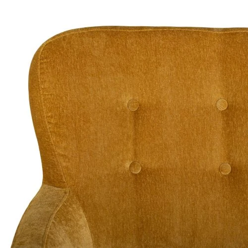 Elin Fåtölj Tyg Gul/ Ek Natur 7 Elin Fåtölj Tyg Gul/ Ek Natur - Bild 5