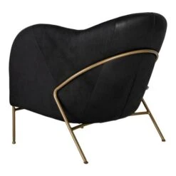 Mini Fåtölj Läder Svart/mässing -Pal Shop 023582 mini 4