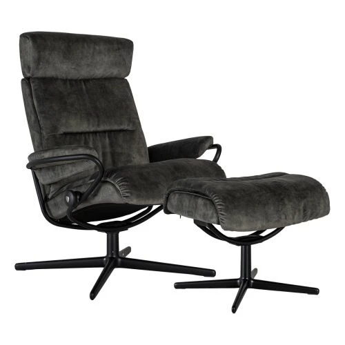 Stressless Tokyo Cross Fåtölj Med Pall Tyg Grön 3 Stressless Tokyo Cross Fåtölj Med Pall Tyg Grön