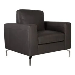 Sollievo Fåtölj Skinn Taupe