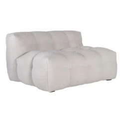 Kendall 1,5-sits Fåtölj Teddytyg Naturvit
