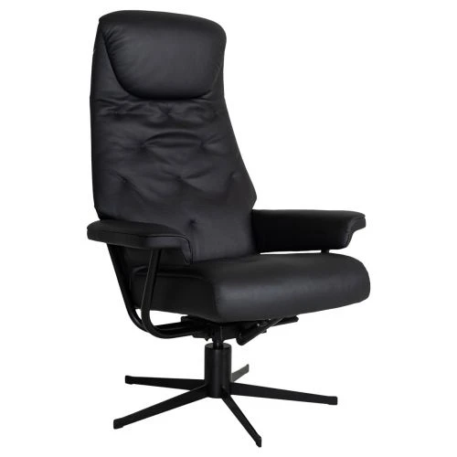 Marina Fåtölj Läder Svart 3 Marina Fåtölj Läder Svart