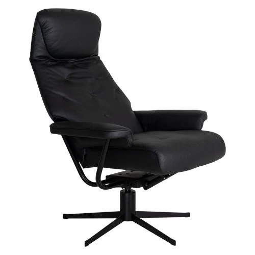 Marina Fåtölj Läder Svart 4 Marina Fåtölj Läder Svart - Bild 2