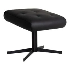 Marina Fotpall Läder Svart