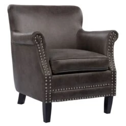 Baron Fåtölj Tyg Grå