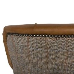 Evanton Fåtölj Läder Brun/ulltyg Melerad -Pal Shop 024047 evanton 7