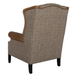 Wing Fåtölj Läder Brun/ulltyg Melerad -Pal Shop 024048 wing 4