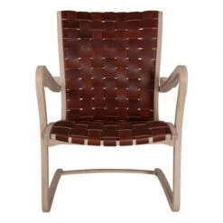 Drängen Fåtölj Vitpigmenterad Ek/läder Konjak -Pal Shop 024087 drangen 4