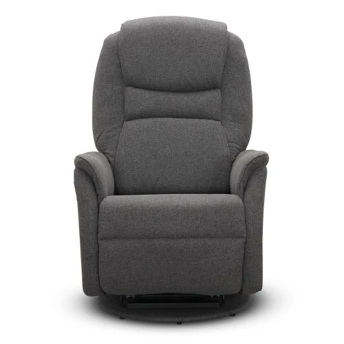 Oslo Reclinerfåtölj Elstyrd Snurrfunktion Och Lift-up Tyg Grå 4 Oslo Reclinerfåtölj Elstyrd Snurrfunktion Och Lift-up Tyg Grå - Bild 2