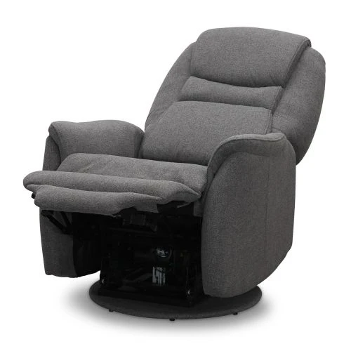 Oslo Reclinerfåtölj Elstyrd Snurrfunktion Och Lift-up Tyg Grå 5 Oslo Reclinerfåtölj Elstyrd Snurrfunktion Och Lift-up Tyg Grå - Bild 3