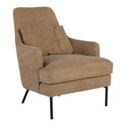 Alice Fåtölj Tyg Brun