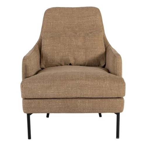 Alice Fåtölj Tyg Brun 3 Alice Fåtölj Tyg Brun - Bild 2