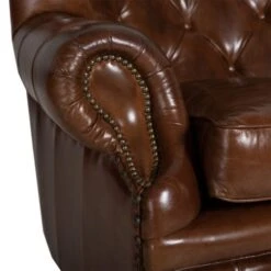 Vintage Chesterfield Fåtölj Hög Läder Brun 13 Vintage Chesterfield Fåtölj Hög Läder Brun -Pal Shop 024306 vintage 5