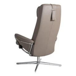 Stressless Berlin Cross Fåtölj Med Fotpall Läder Grå -Pal Shop 024335 berlin 5