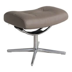 Stressless Berlin Cross Fåtölj Med Fotpall Läder Grå -Pal Shop 024335 berlin 6