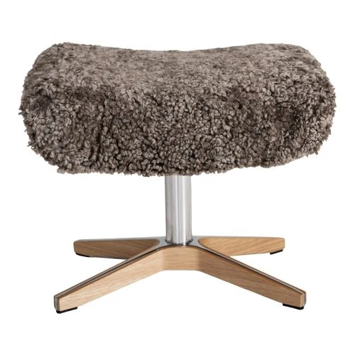 Air Fotpall Fårskinn Brun Hög 4 Air Fotpall Fårskinn Brun Hög - Bild 2