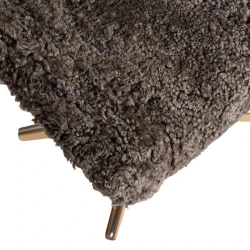 Air Fotpall Fårskinn Brun Hög 5 Air Fotpall Fårskinn Brun Hög - Bild 3