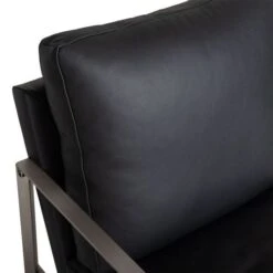 Tozer Fåtölj Skinn Svart/ben Stål -Pal Shop 024406 tozer 5